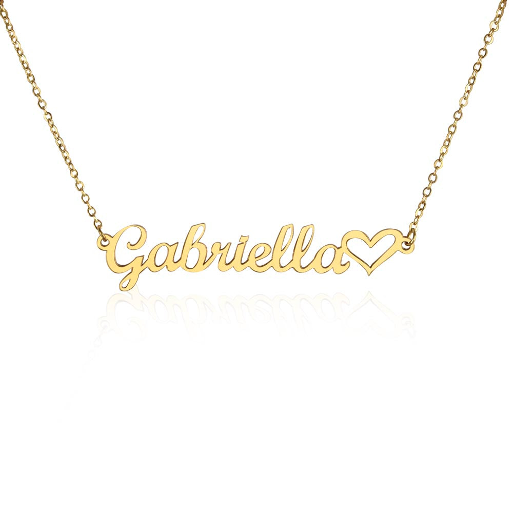 Custom Name Necklace + Heart