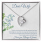 Forever Love Necklace with Message Card : Gifts for Wife - I Knew You Were the One the Moment we Met - For Anniversary, Birthday