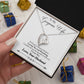Forever Love Necklace with Message Card : Gifts for Wife - If I Had to Choose Between Loving You and Breathing - For Anniversary, Birthday