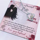 Forever Love Necklace with Message Card : Gifts for Wife - I Love You More Than the Bad Days Ahead - For Anniversary