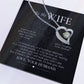 Forever Love Necklace with Message Card : Gifts for Wife - To My Wife I Promise to be Your Best Friend Your Partner - For Anniversary, Birthday