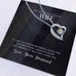 Forever Love Necklace with Message Card : Gifts for Wife - To My Gorgeous Wife If I Had to Choose Between Loving You and Breathing - For Anniversary