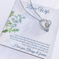Forever Love Necklace with Message Card : Gifts for Wife - I Knew You Were the One the Moment we Met - For Anniversary, Birthday