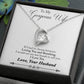 Forever Love Necklace with Message Card : Gifts for Wife - If I Had to Choose Between Loving You and Breathing - For Anniversary, Birthday