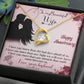 Forever Love Necklace with Message Card : Gifts for Wife - I Love You More Than the Bad Days Ahead - For Anniversary