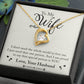 Forever Love Necklace with Message Card : Gifts for Wife - To My Wife I Don't Need the Whole World to Love Me I Just - For Anniversary, Birthday
