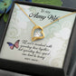 Forever Love Necklace with Message Card : Gifts for Wife - To My Army Wife, Love's Involved with Spending Time Together - For Anniversary, Birthday