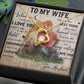 Forever Love Necklace with Message Card : Gifts for Wife - To My Wife When I Tell You I Love You - For Anniversary, Birthday