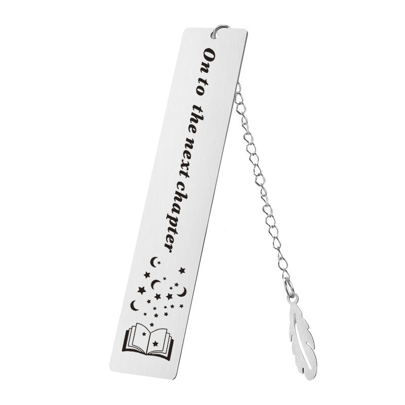 Religion Cross Bible Verse Stainless Steel Pendant Inspirational Bookmark Teachers Day Gifts