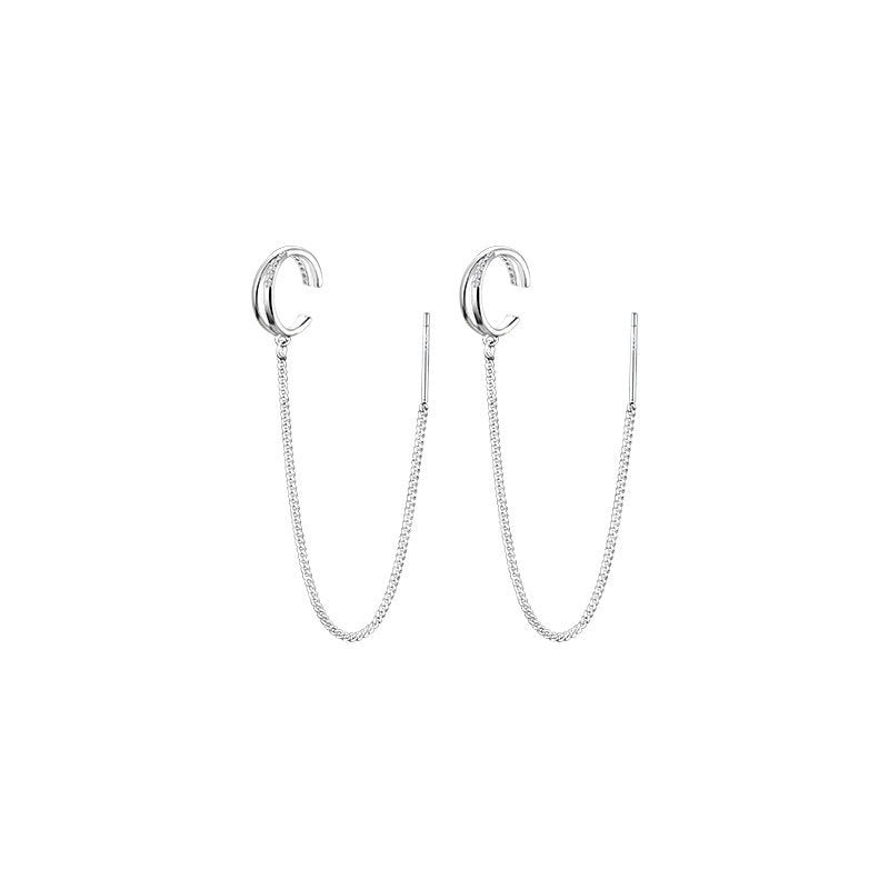 Fashionable Ear Bone Clip Cold Wind Earrings For Women