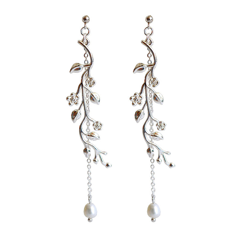 Fashion tassel sterling silver earrings