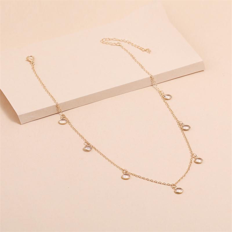 Simple Little Diamond Necklace For Women