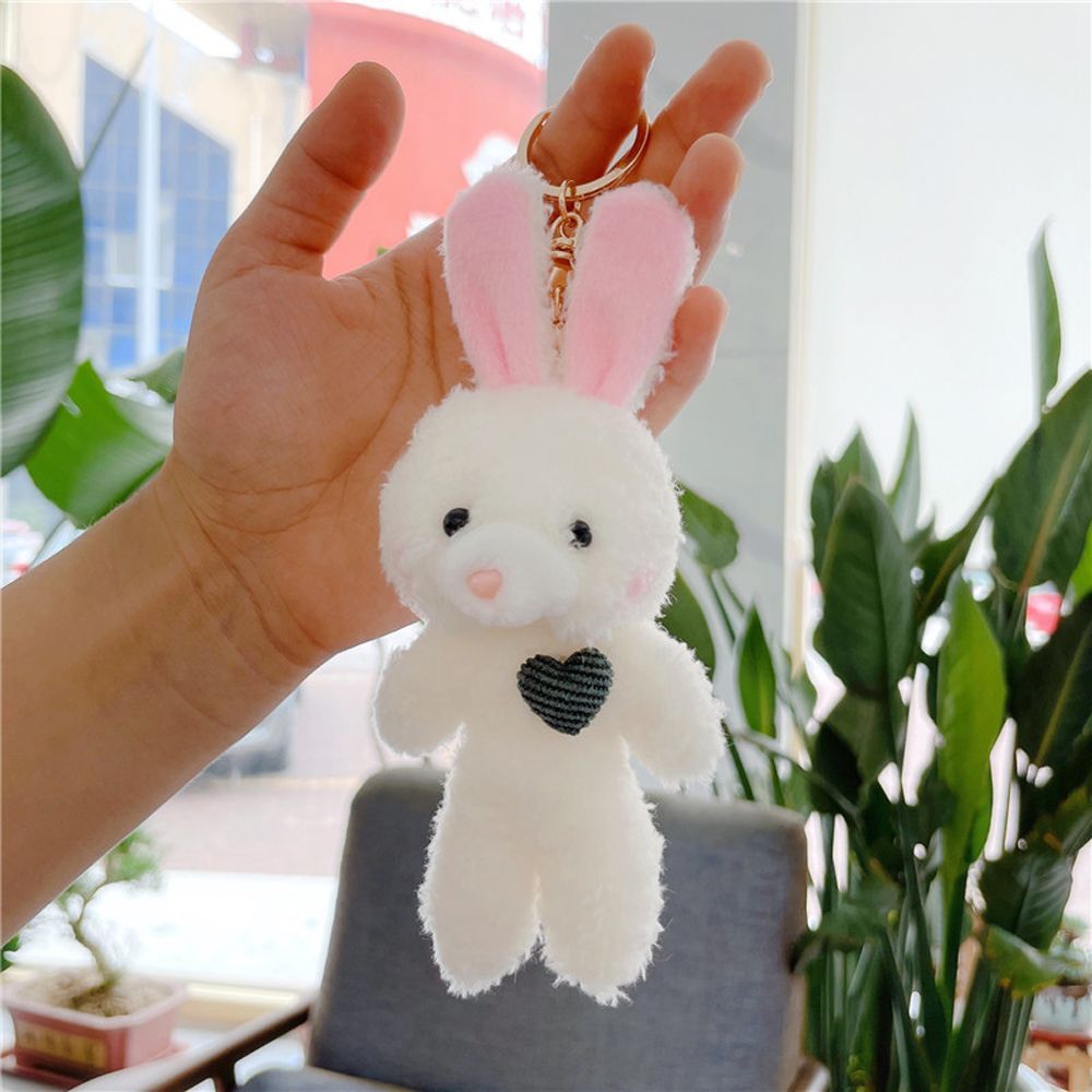 Cute Bear Rabbit Modeling Plush Doll Keychain