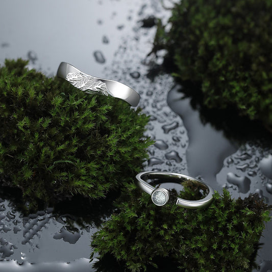 Small Design Jianjia Bailu Lovers' Ring