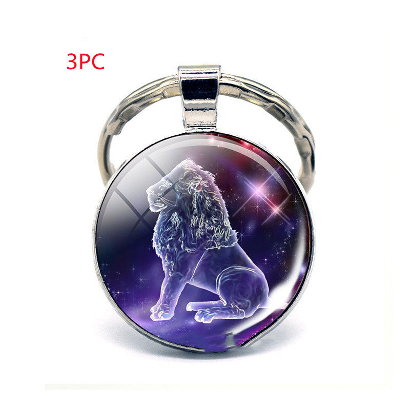 Twelve Constellation Keychain Birthday Gift