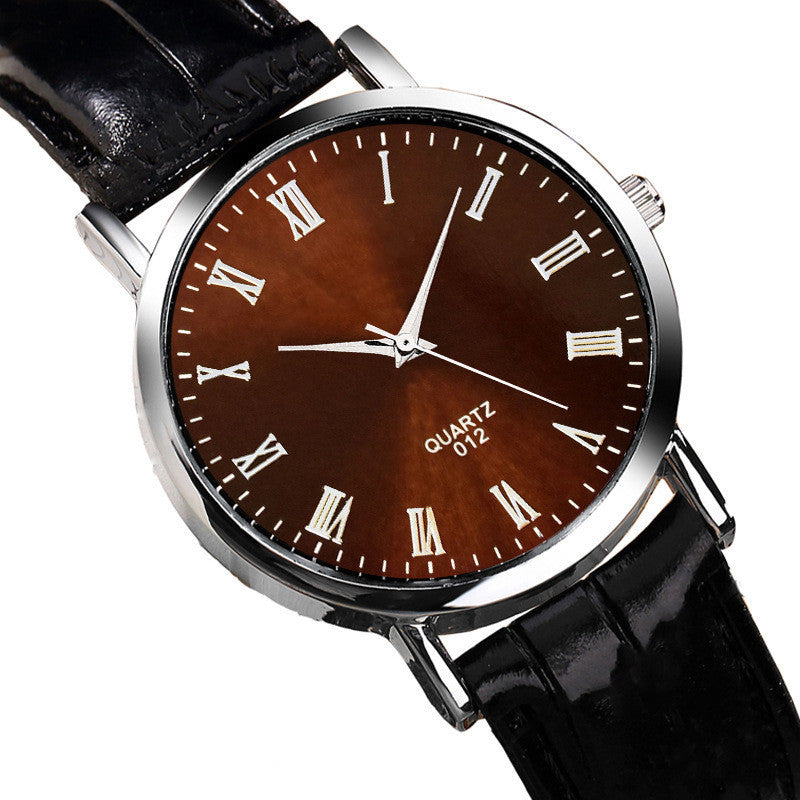 Men's Fashion Casual Simple Belt Quartz Watch