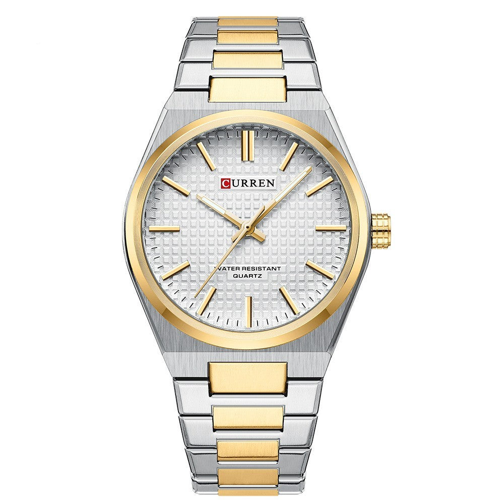 Men's Simplicity Grid Quartz Business Watch