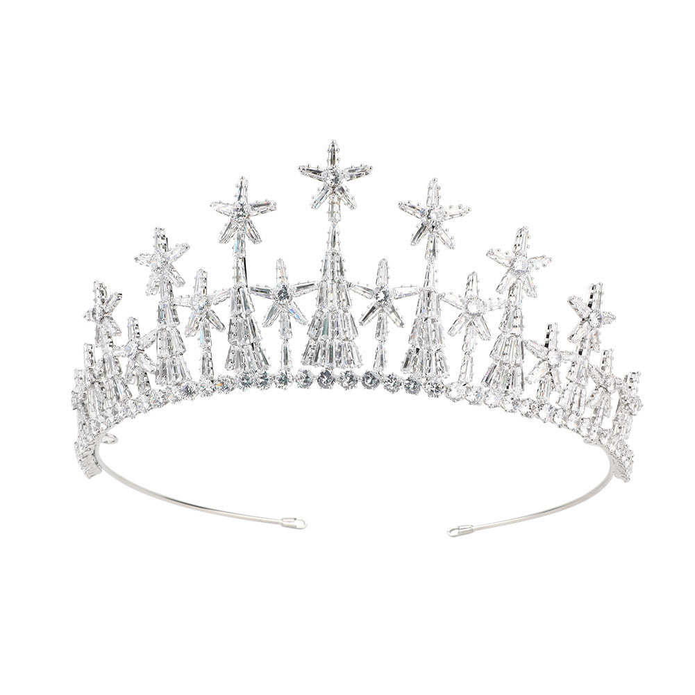 Radiant Zircon Bridal Crown