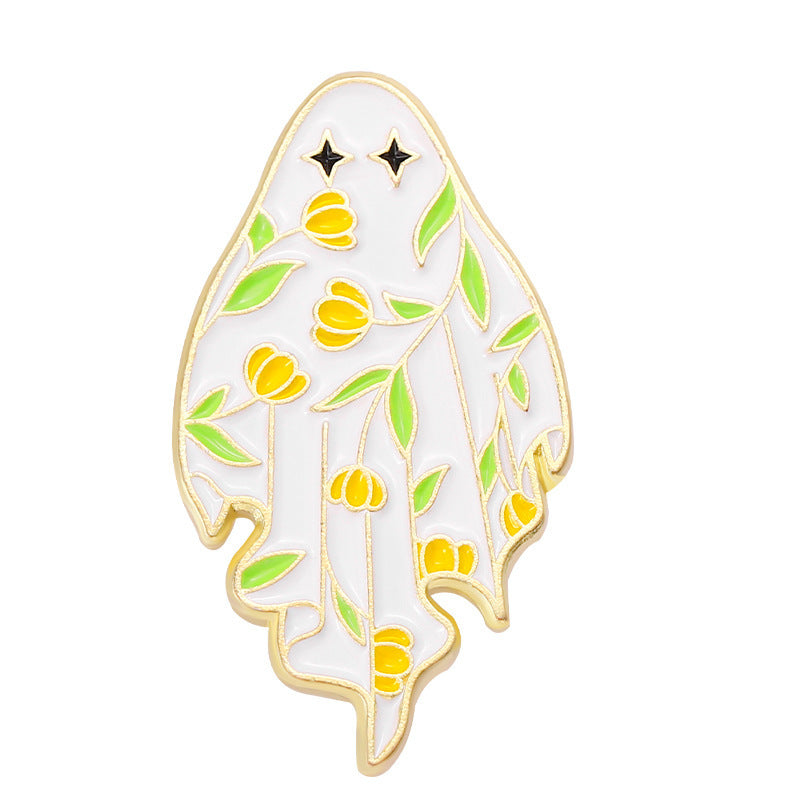 Cute Little Brooch Ghost White Horror Ghost