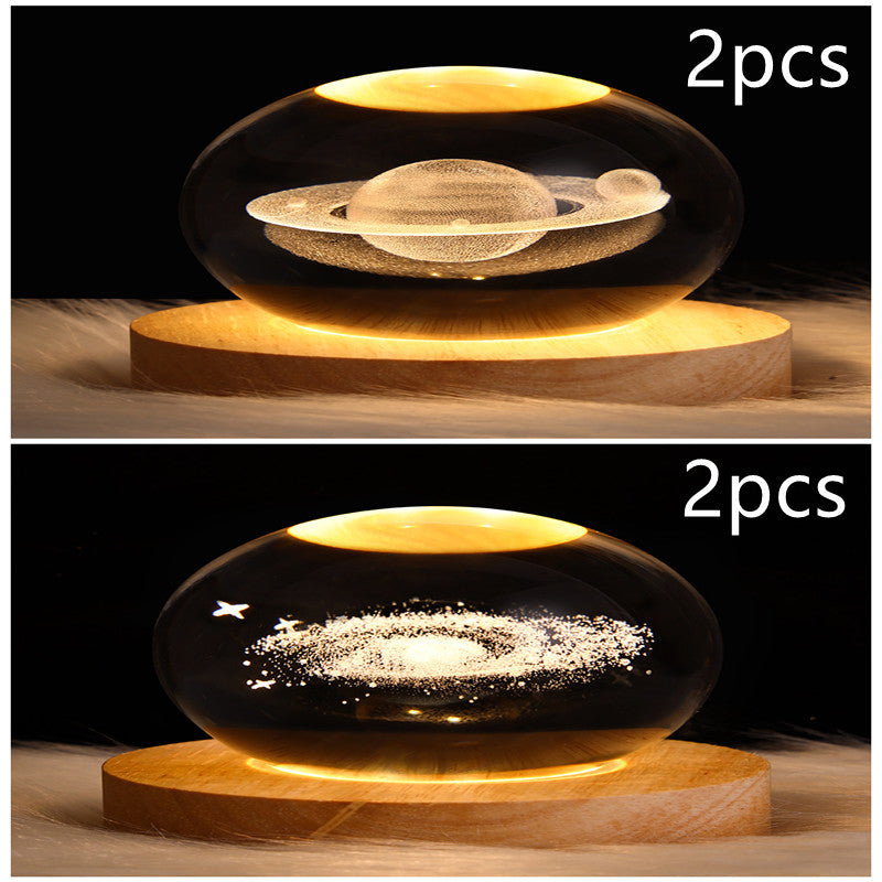 3D Crystal Ball LED Night Light