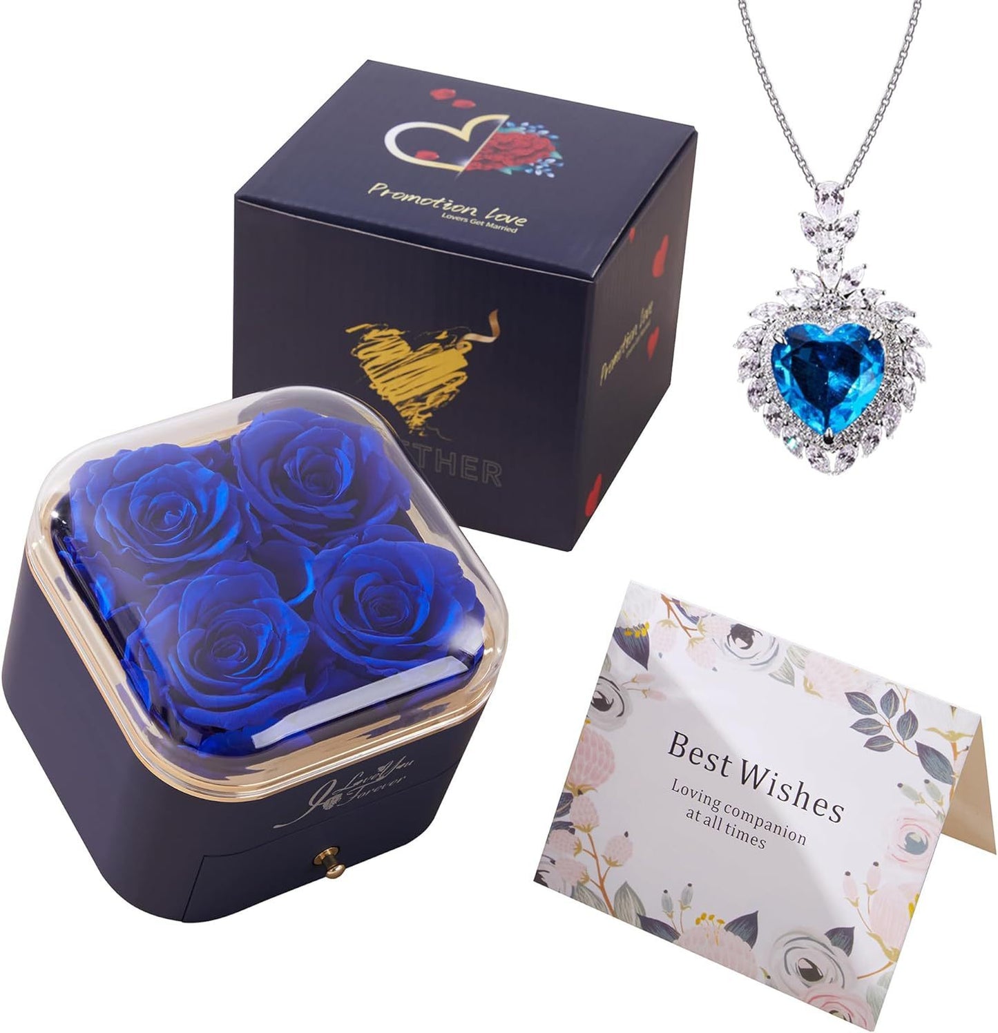 Preserved Rose Drawer Jewelry Gift Box
