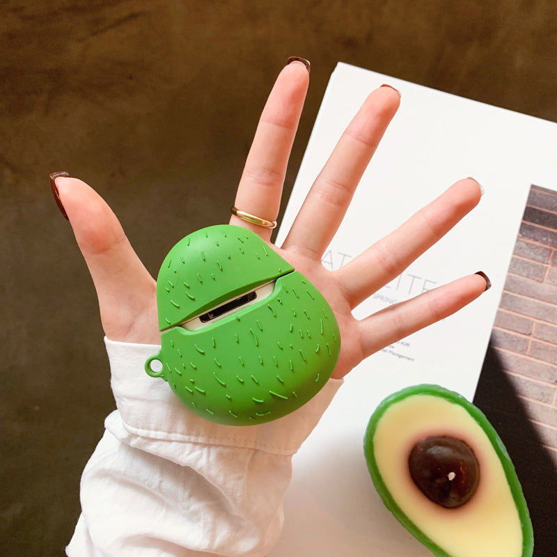 Stereo Avocado Apple Bluetooth 2nd Generation Headphone Case Shatter-resistant Silicone