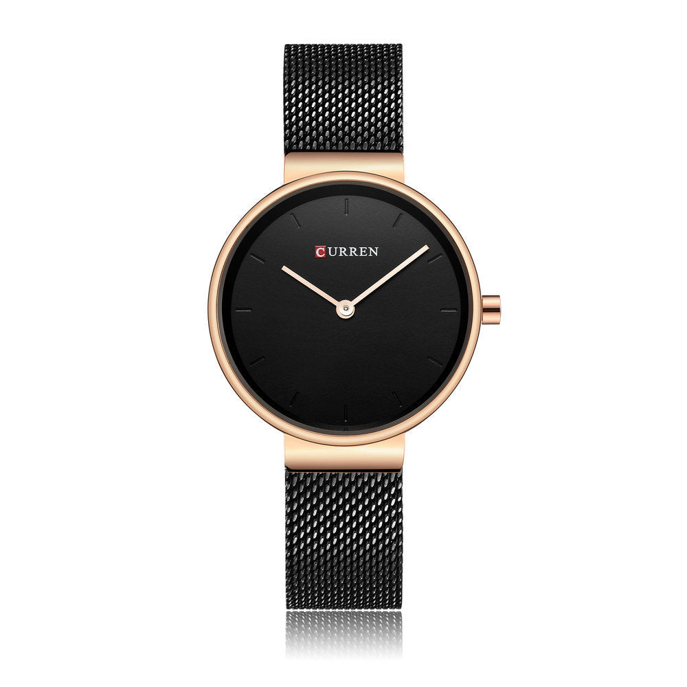 Modern Mesh Belt Quartz Watch for Women