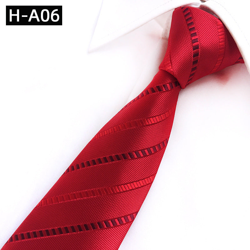 Red Celebration Show Wedding Polyester Fabric Tie