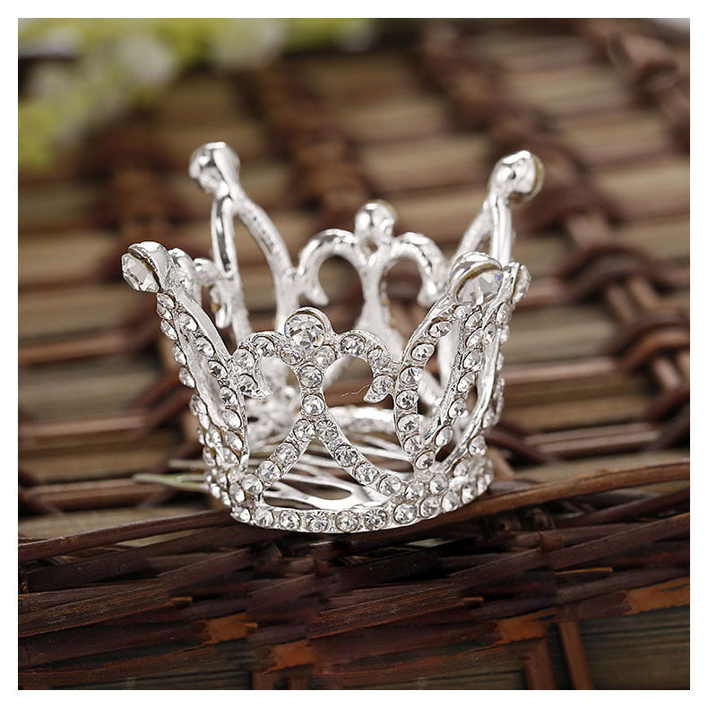 Childrens Festival Show Hair Comb Crown Rhinestone Accessories