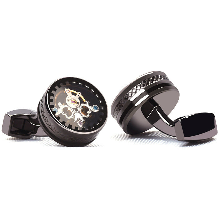 Tourbillon Light Luxury Business French Style Cufflinks