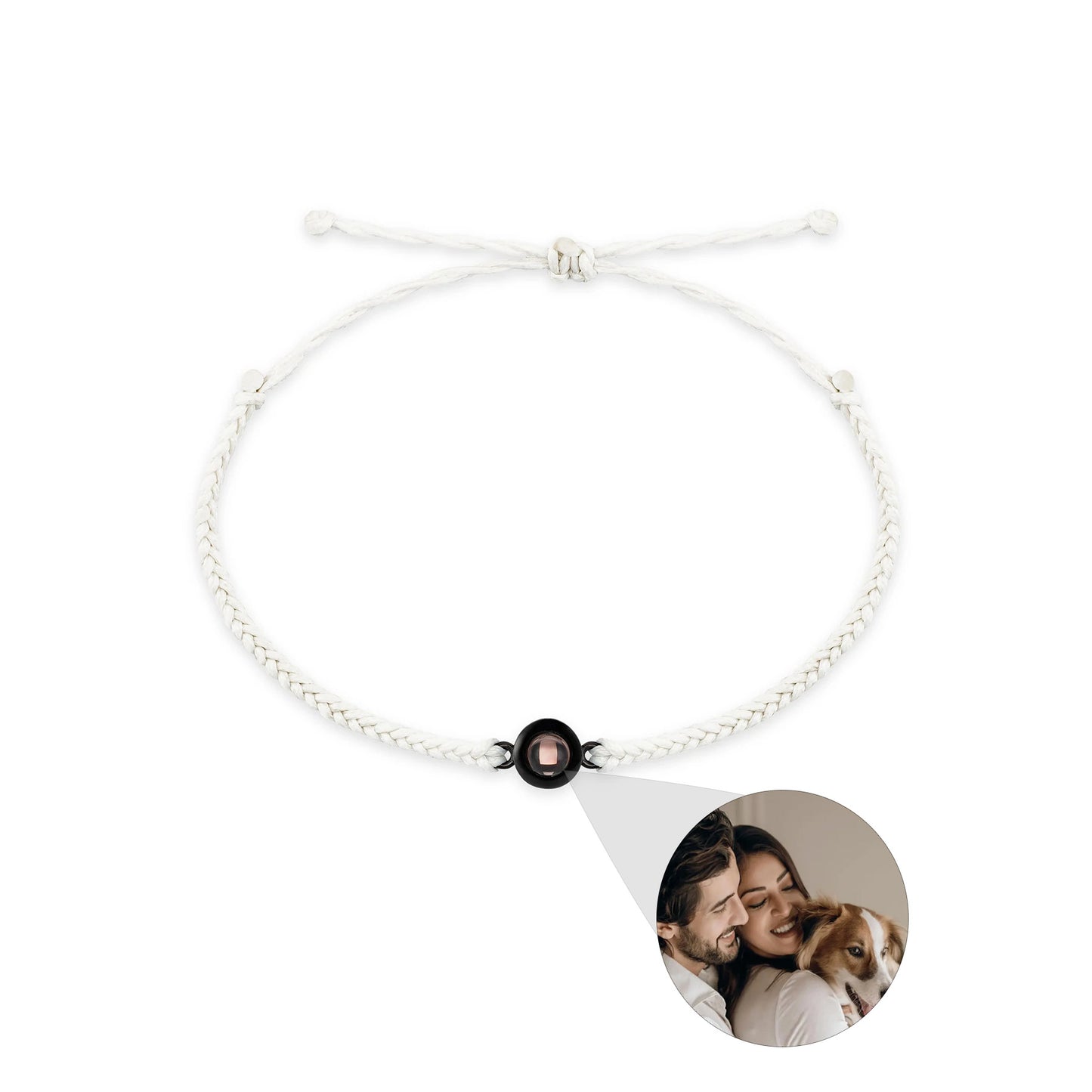 Custom Photo Projection Braided Bracelet