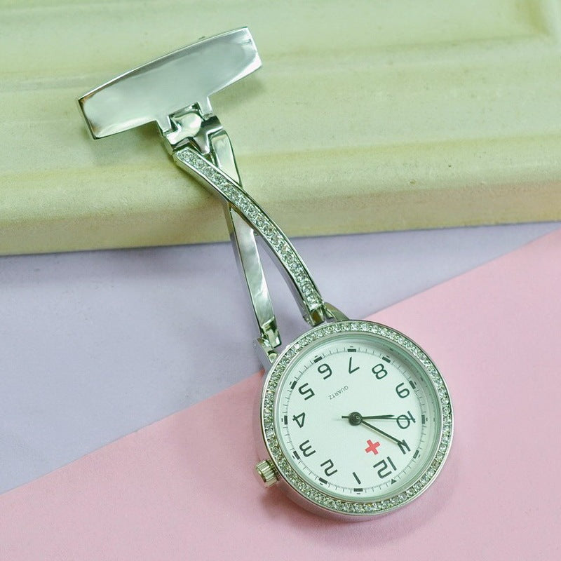 Movement Diamond Nurse's Watch Hanging Retro