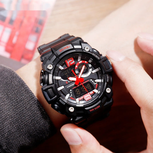 Black Gold Multi-functional Waterproof Men's Electronic Watch