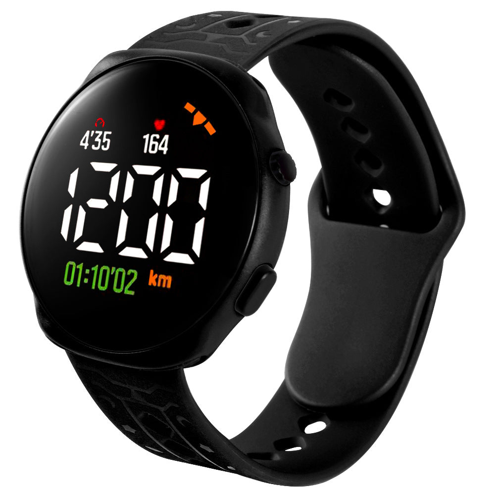 LED Outdoor Sports Waterproof Round Children's Electronic Watch