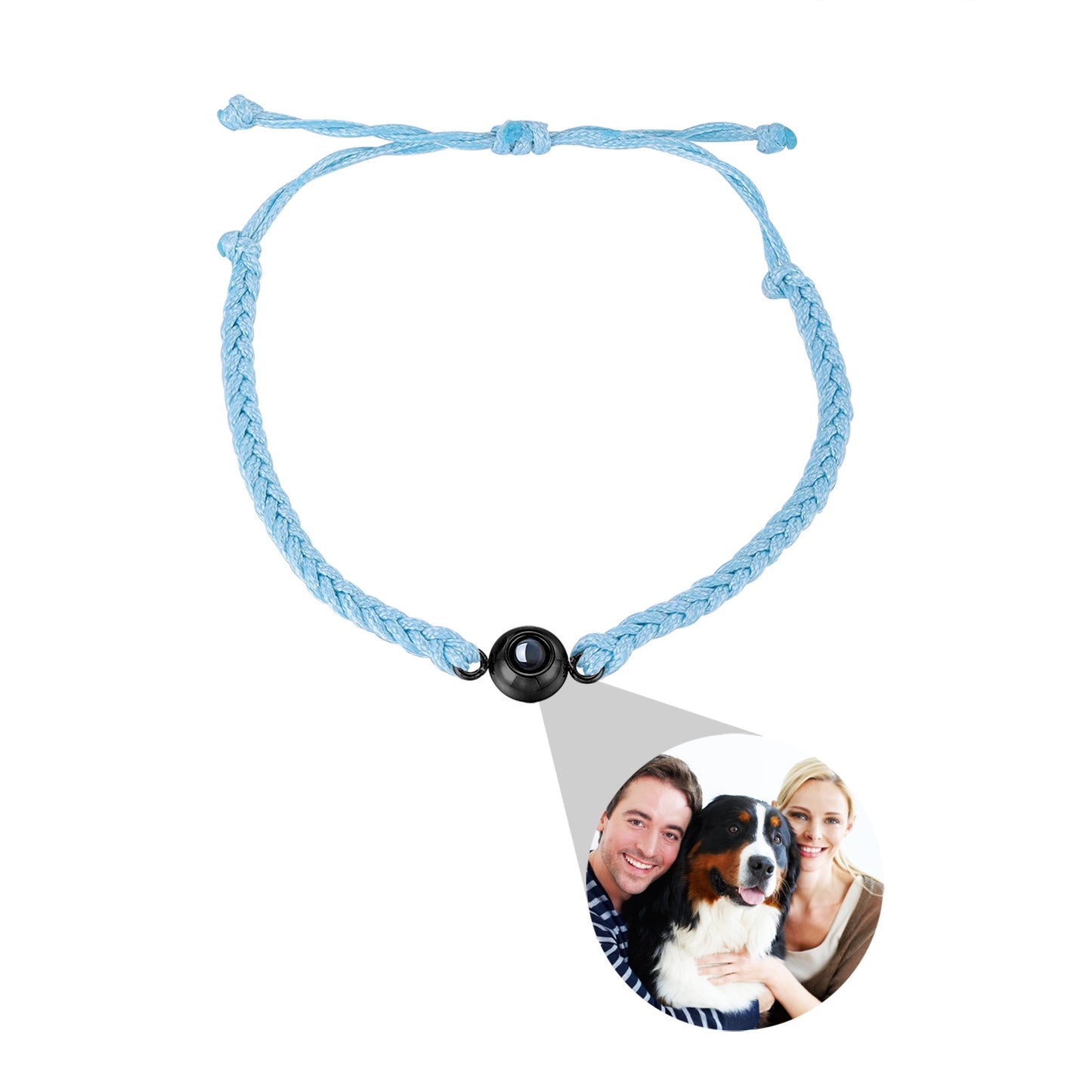 Custom Photo Projection Braided Bracelet