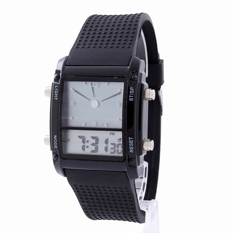 Dual Display Electronic Watch LED Sports Fashion Trend