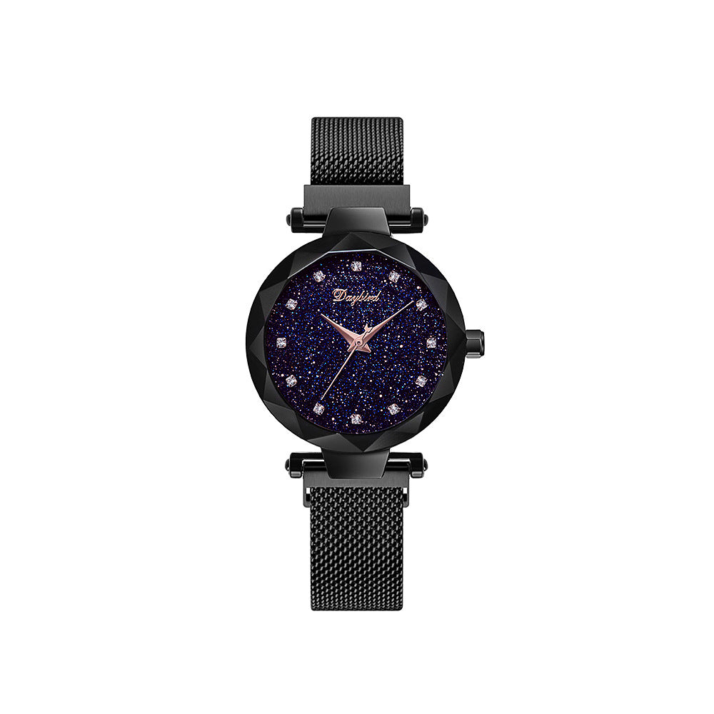 Starry Sky Lady Trendy Waterproof Magnet Quartz Watch