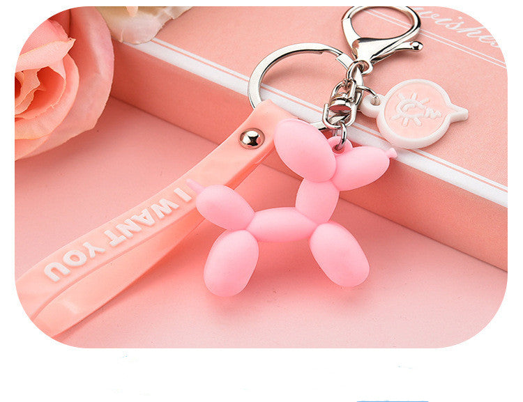 Balloon Dog Keychain Doll Pendant