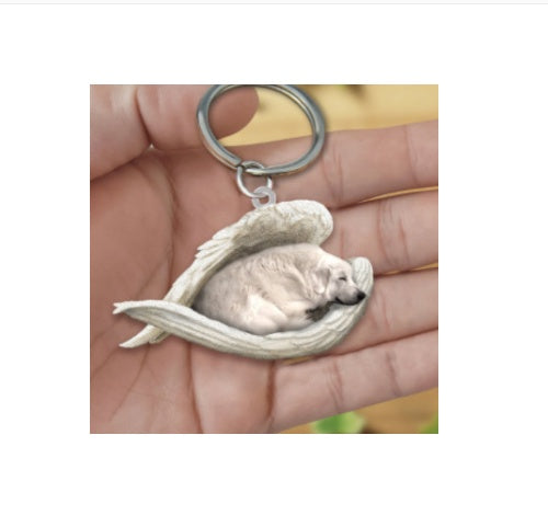 Creative Fashion Cute Dog-shaped Acrylic Keychain