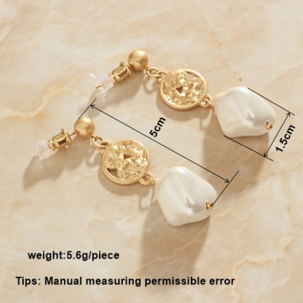 Fashion Creative Personality Earrings Shaped Imitation Pearl