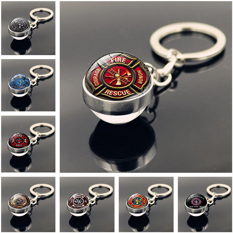 New Double-sided Gem Keychain