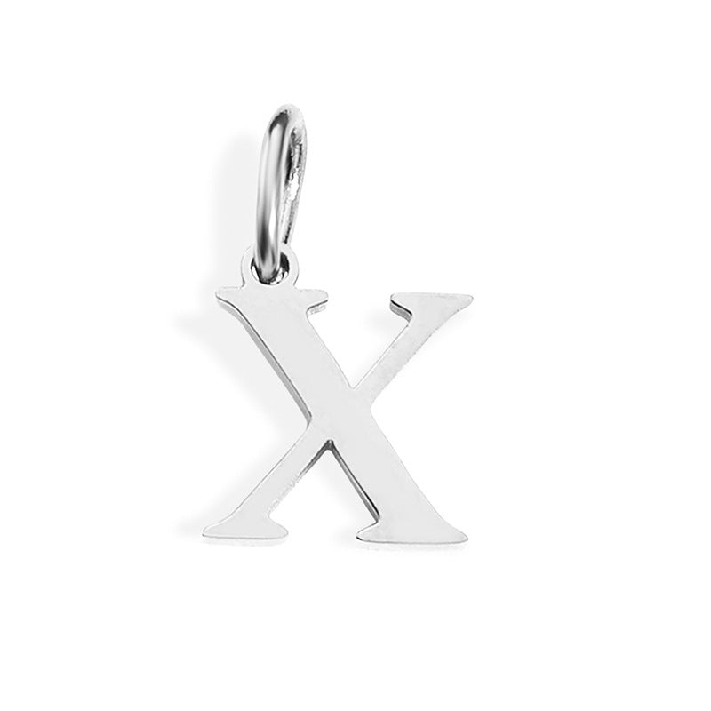 26 Letter Pendant Couple Bracelet Necklace English Pendant