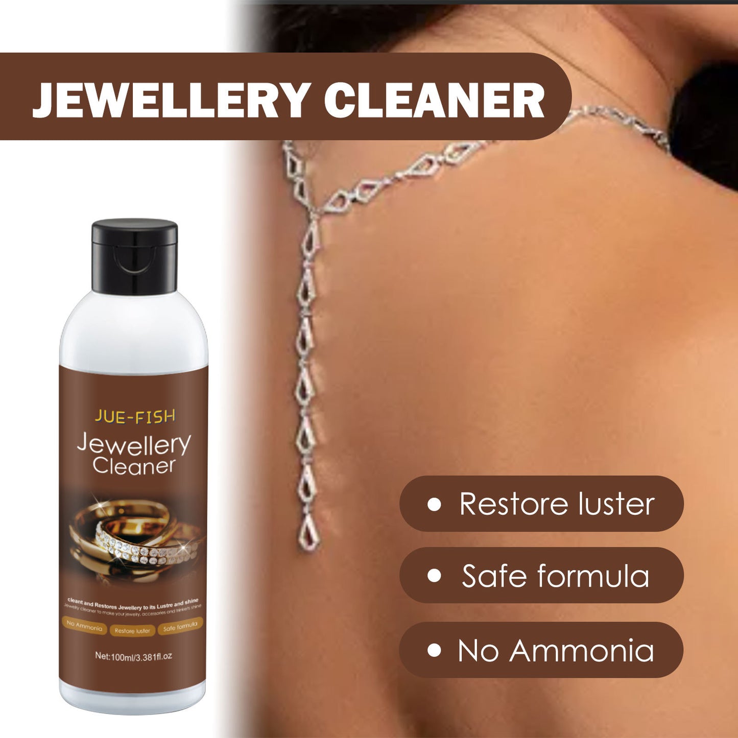 Gold Ring Necklace Dial Maintenance Cleaning Rust Removal Jewelry Cleaning Agent