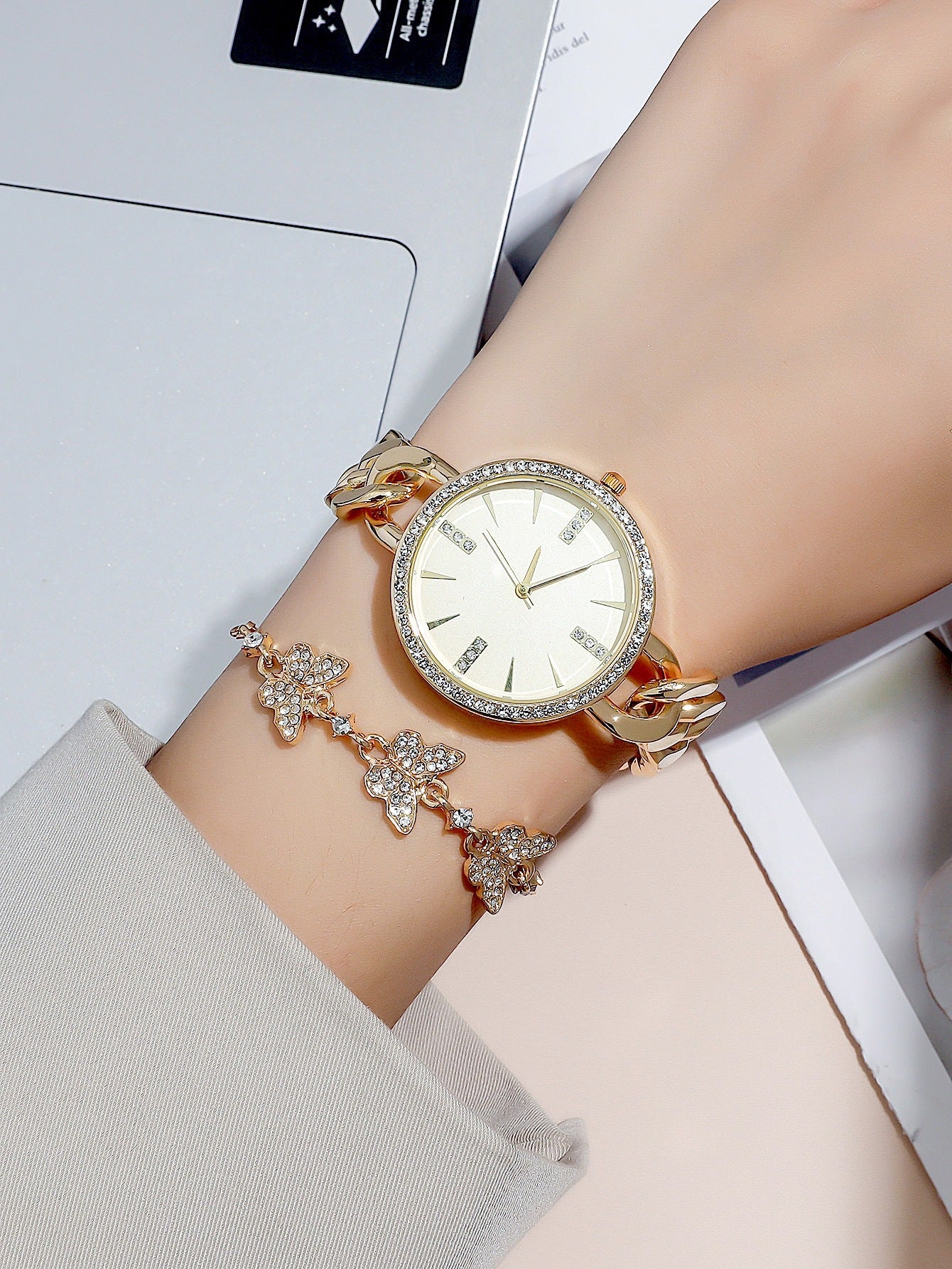 Women's Wrist Watch Simple Thin Strap Bracelet Watch