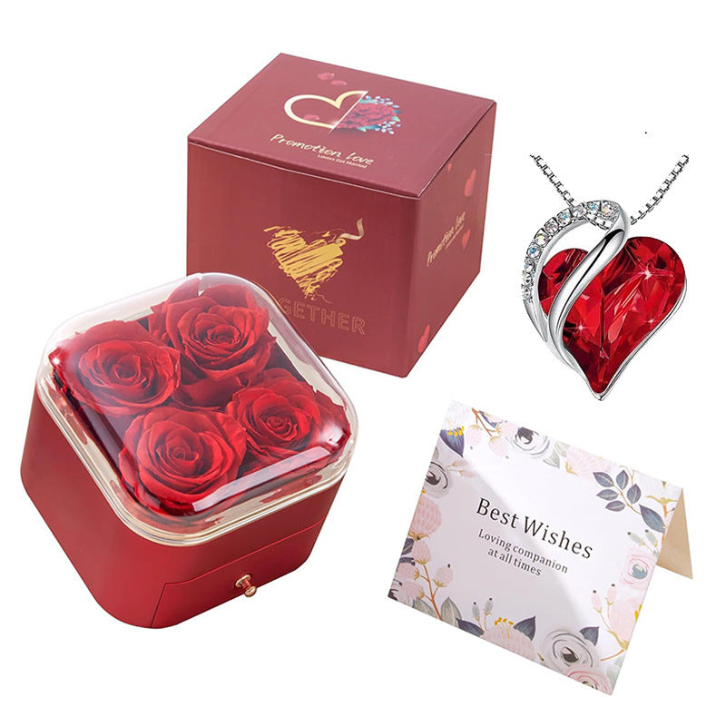 Preserved Rose Drawer Jewelry Gift Box