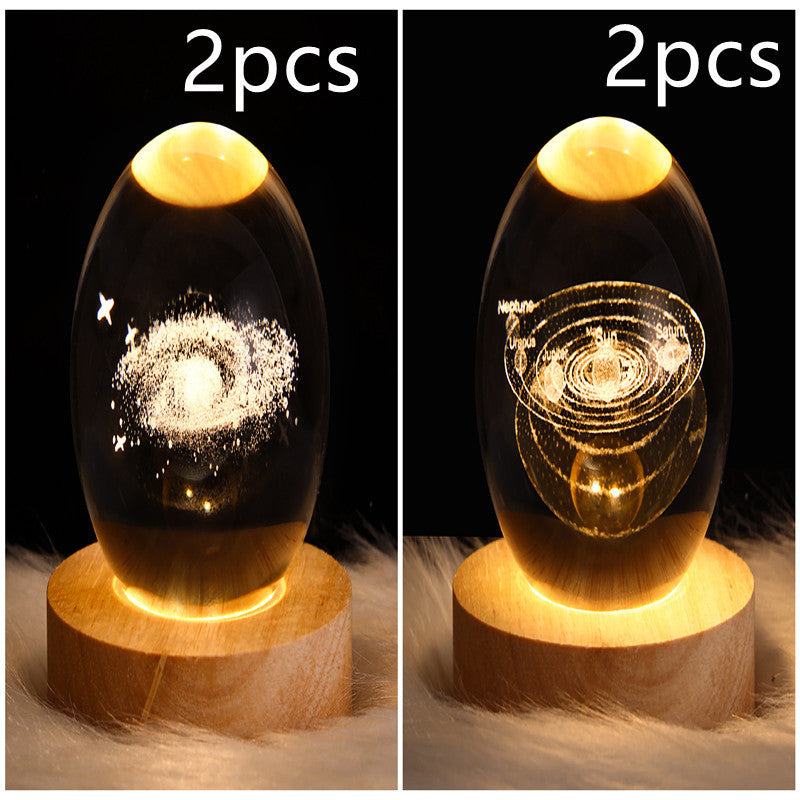 3D Crystal Ball LED Night Light
