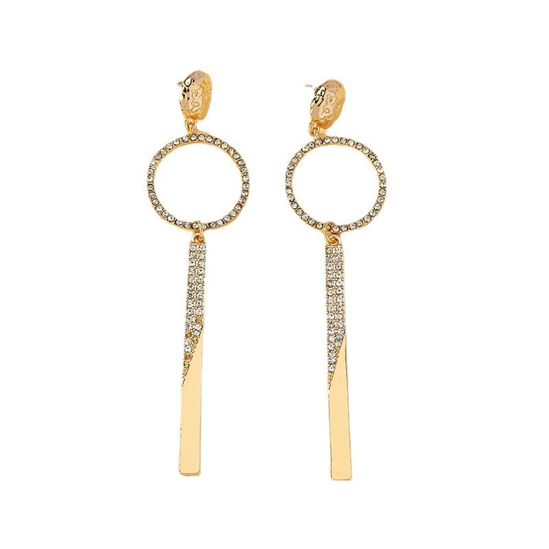 Diamond Elegant Geometric Personality Fashion Women's Earrings