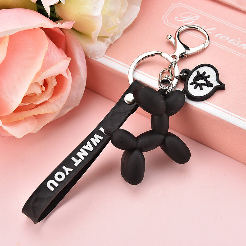 Balloon Dog Keychain Doll Pendant