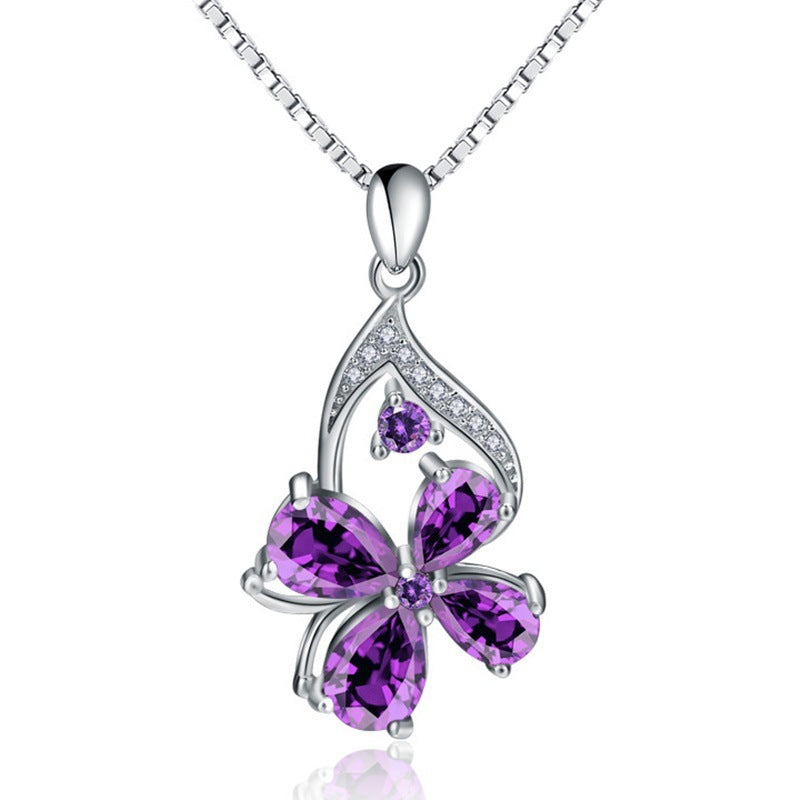 Purple Amethyst Woman Necklaces