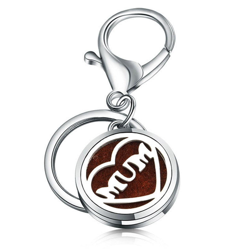 Perfume Key Chain Stainless Steel Essential Oil Diffuser